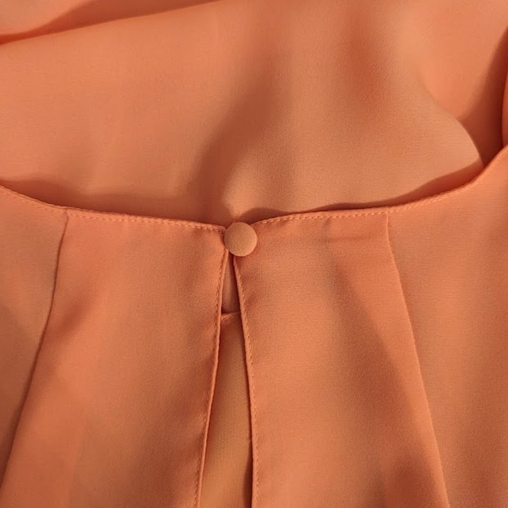 Kori American, Pink/Peachy flowy Dress, size Medium - Picture 5 of 5